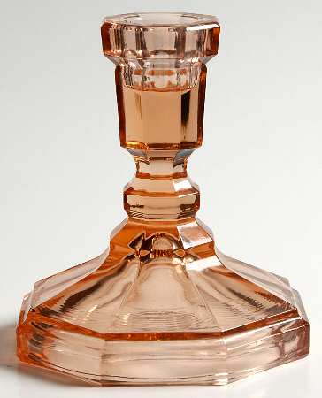 Dominion Pink 4" Single Light Candlestick
