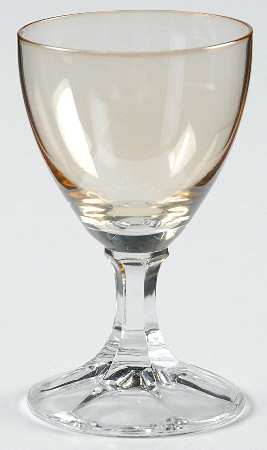 Neckar Topaz (Iridescent) Cordial Glass