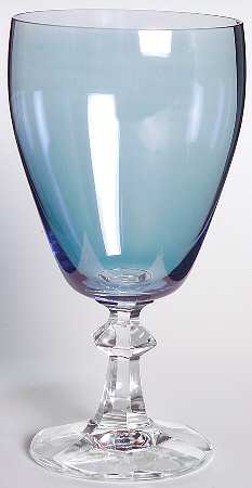 Contour Blue Low Water Goblet