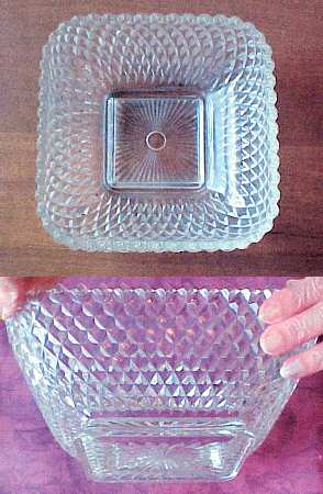 Diamond 650 (Clear) 8" Square Bowl