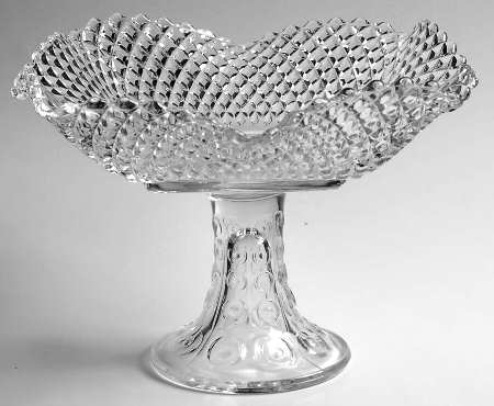 Diamond 650 (Clear) Round Compote (Height X Width)