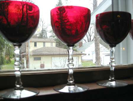 498 Ruby Water Goblet