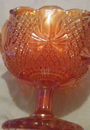 Pineapple Marigold Round Compote (Height X Width)