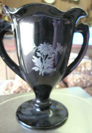 433-1 Black 8" Flower Vase