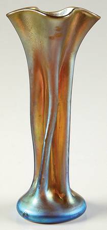 Gold Aurene 6" Bud Vase