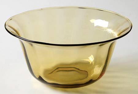 1504 Amber Finger Bowl