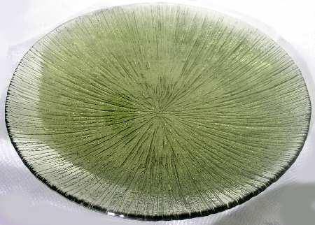 Rain Glass Green 7" Salad Plate
