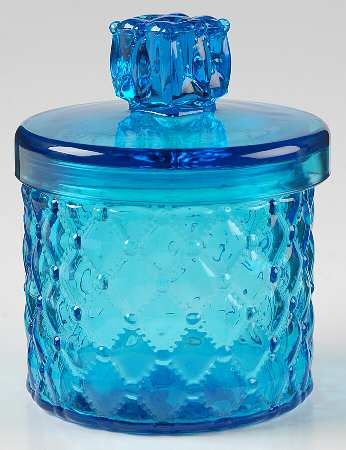Boutique Blue Medium Canister & Lid