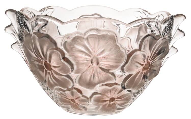 Pansy Bouquet 10" Handled Bowl