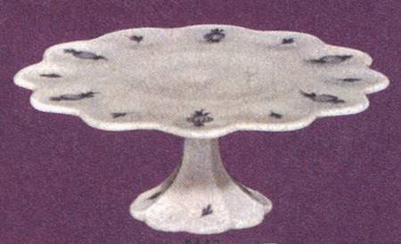 Blue Delft Round Cake Stand