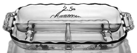 Anniversary 12" Rectangular 3 Part Relish