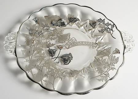 Anniversary Handled Cake Plate