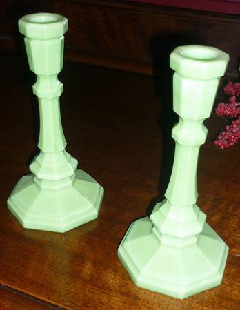 Dominion Green Milk Glass by Smith Glass 