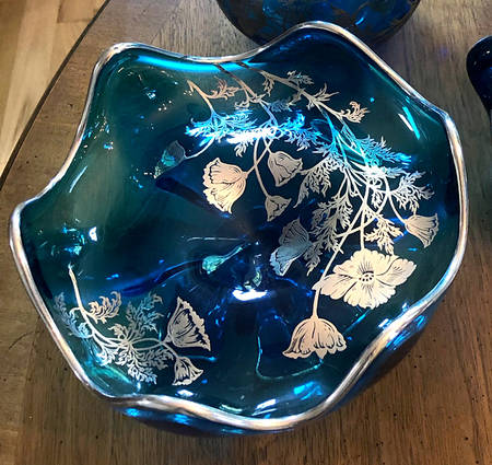Flanders Blue (Blunique) Small Scalloped Compote