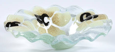 Art Glass 6" Round Bowl