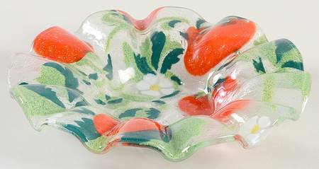 Art Glass 6" Round Bowl