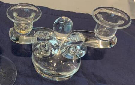 Scroll Double Light Candlestick