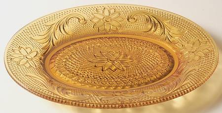 Sandwich Amber (Collection) 8" Oval Tray