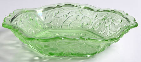 Sandwich Light Green (Chantilly Green) Hexagonal Bowl