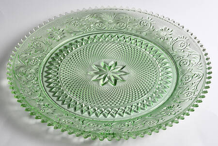 Sandwich Light Green (Chantilly Green) 12" Round Tray