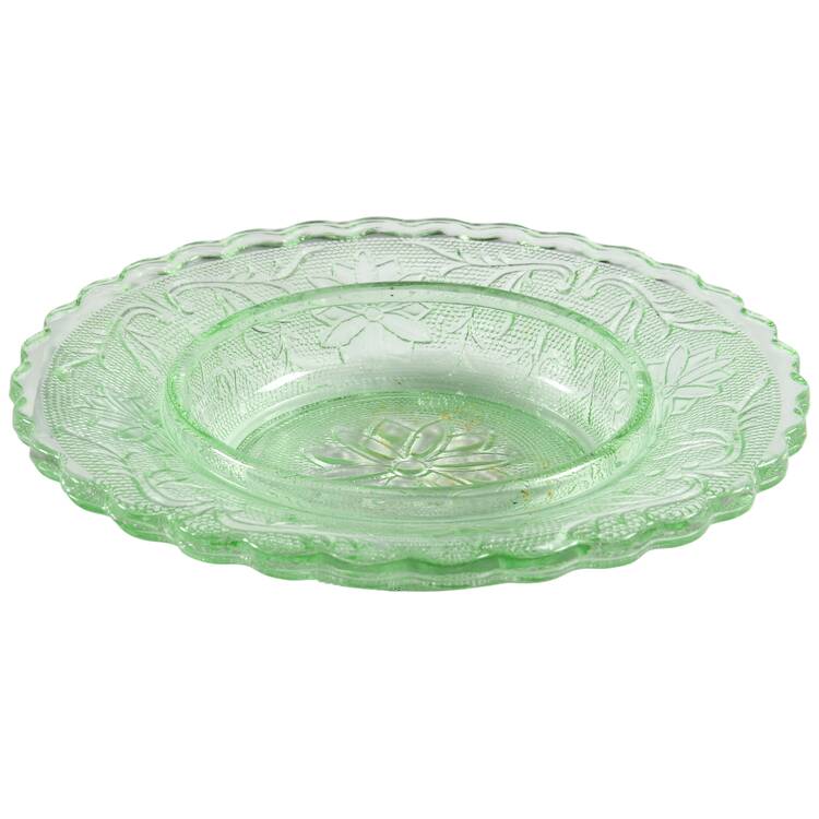 Sandwich Light Green (Chantilly Green) Round Butter Dish No Lid
