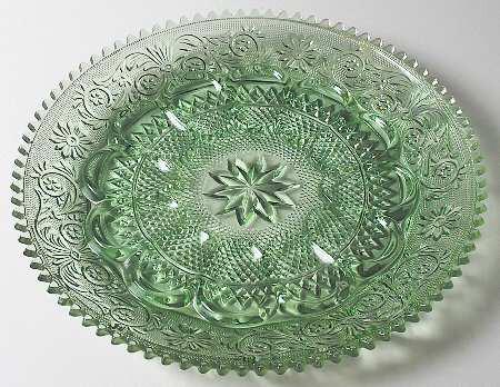 Sandwich Light Green (Chantilly Green) Deviled Egg Server by Tiara