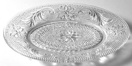Sandwich Clear Snack Plate No Cup