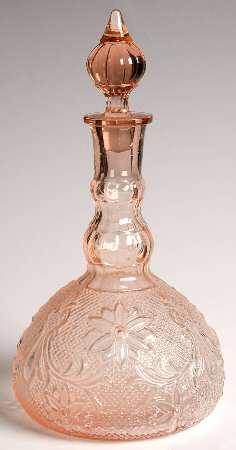 Sandwich Peach (Pink)(Collection) Decanter & Stopper