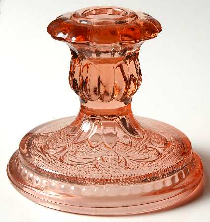 Sandwich Peach (Pink)(Collection) 3" Single Light Candlestick