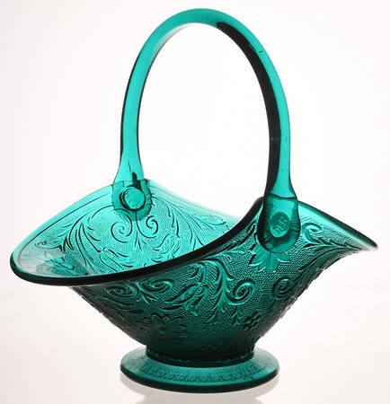Sandwich Spruce Green(Collection) 10" Handled Basket