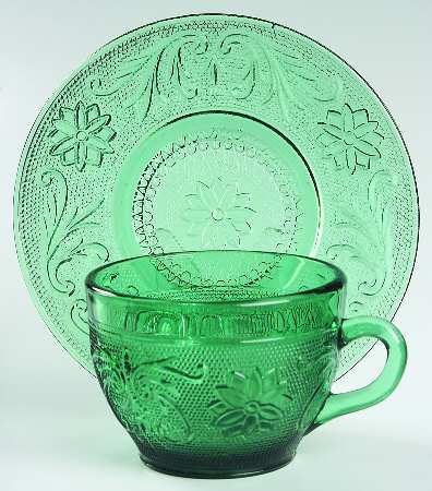 Sandwich Spruce Green(Collection) Cup & Saucer Set