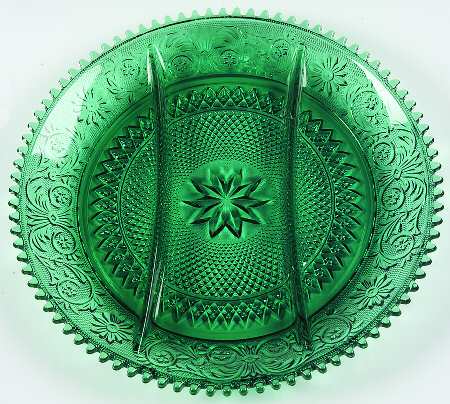 Sandwich Spruce Green(Collection) 12" Round 3 Part Relish