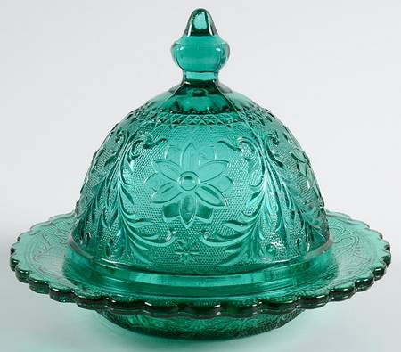 Sandwich Spruce Green(Collection) Round Covered Butter