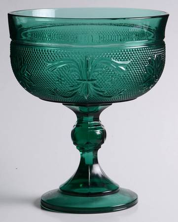 Sandwich Spruce Green(Collection) Round Compote (Height X Width)