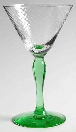 14187 Green Spiral Optic Liquor Cocktail