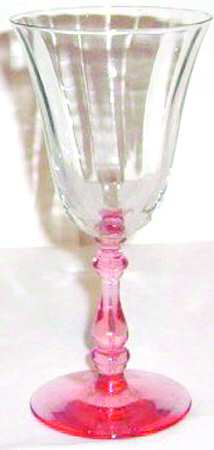 15001 Pink (Pink Stem, Clear Bowl) by Tiffin-Franciscan