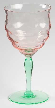 15012 (Pink Bowl, Green Stem) by Tiffin-Franciscan