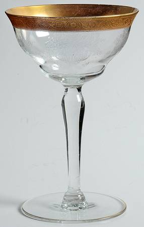 15042-3 (Gold) Champagne/Tall Sherbet