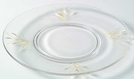 Aloha Clear (Amber In Cut) Luncheon Plate
