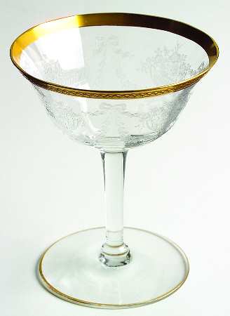 Apollo Diana (14196, Gold Encrusted) Champagne/Tall Sherbet