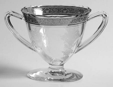 Athens Diana Clear (Platinum Encrusted) Open Sugar