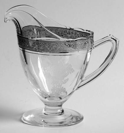 Athens Diana Clear (Platinum Encrusted) Creamer