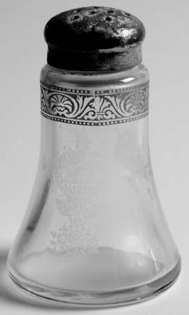 Athens Diana Clear (Platinum Encrusted) Shaker with Metal Lid