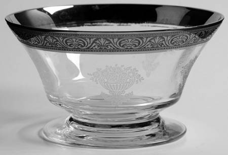 Athens Diana Clear (Platinum Encrusted) Finger Bowl