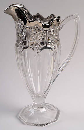 Athenia Silver Encrusted 32 Oz Pitcher