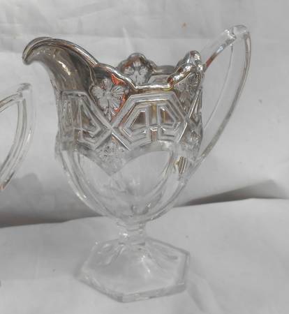 Athenia Silver Encrusted Footed Creamer