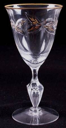 Autumn (Gold Encrusted Leaves) Wine Glass
