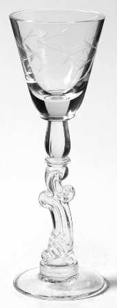 Baroque (Gray Cut) Cordial Glass