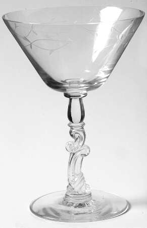 Baroque (Gray Cut) Champagne/Tall Sherbet