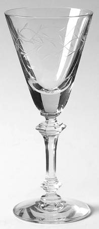 Baroque (Gray Cut) Wine Glass